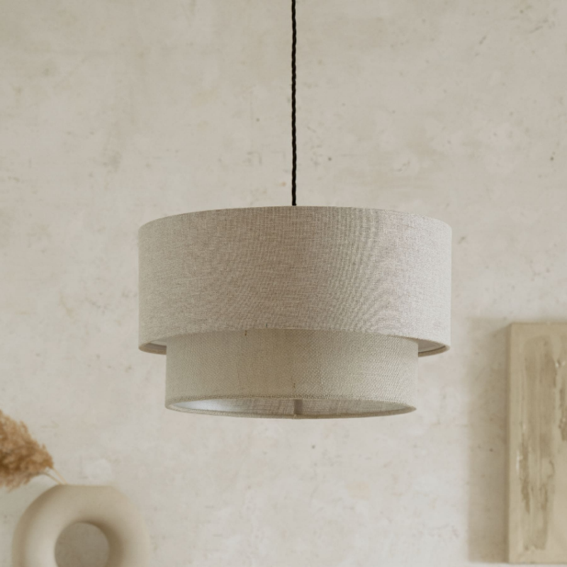 Modern Minimalist Pendant Lamp Living Room Bedroom Hanging Light Dining Room Fabric Lamp Shades Chandelier for Home Decoration