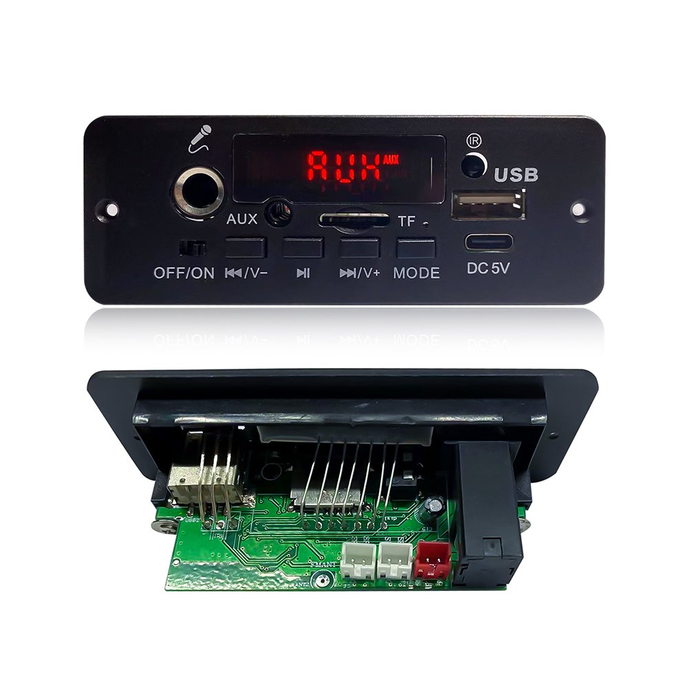 2*5w 3.7/5V Bluetooth MP3 Kit Decoder Board Karaoke Microphone FM Radio USB TF MP3 Music Car Player