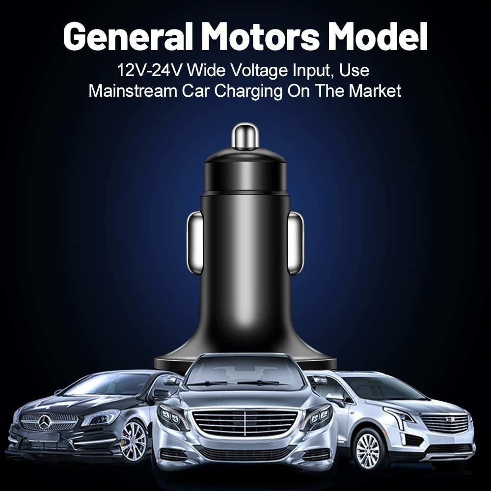 Qc Pd Car Charger Portable 5 in 1 Black OEM Mobile Phone Tablet MP3 GPS 5 in 1 USB a Type C Ports Car Charger Yi Technology