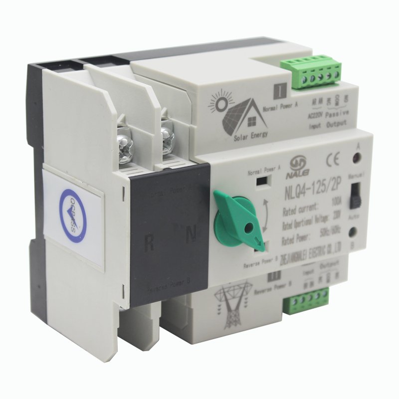 220 Voltage Auto Switches Ats Change Over Protector Changeover Manual Transfer Switch NLQ4-125 Auto Transfer Switch