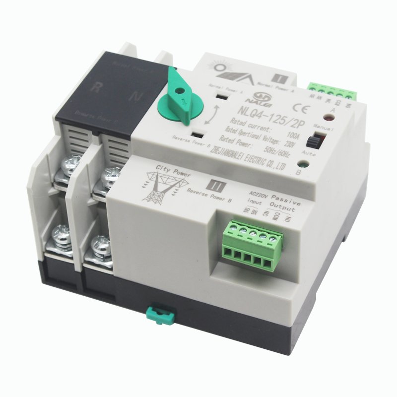 220 Voltage Auto Switches Ats Change Over Protector Changeover Manual Transfer Switch NLQ4-125 Auto Transfer Switch
