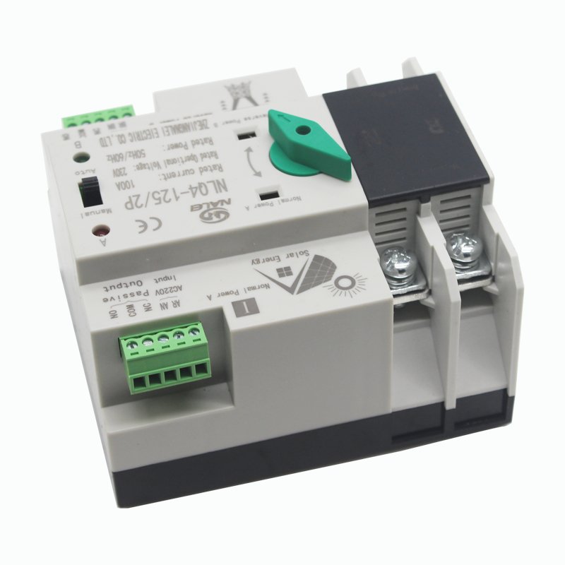 220 Voltage Auto Switches Ats Change Over Protector Changeover Manual Transfer Switch NLQ4-125 Auto Transfer Switch
