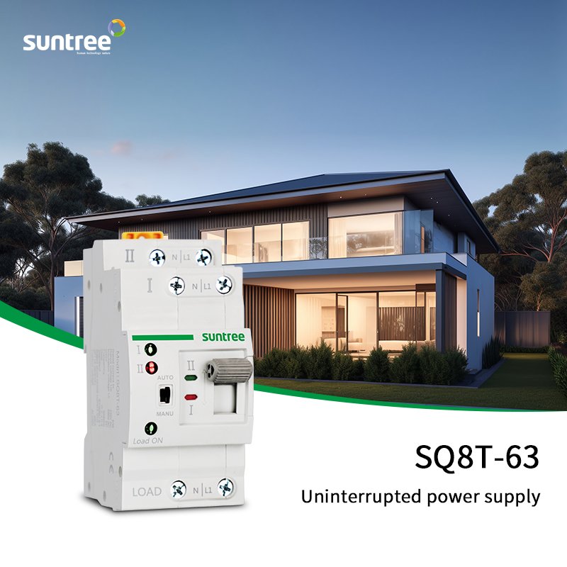 63A Automatic Transfer Switch 200v Cb Class Type Changeover Switch Integrated Circuit Auto Switches