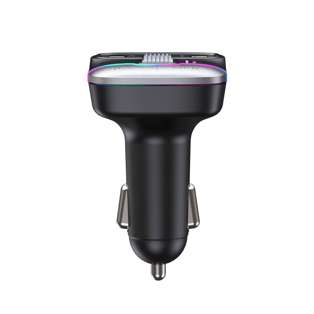 GXYKIT Bluetooth 5.4 FM Transmitter Car Charger Dual USB QC PD Audio Adapter Cigarette Lighter MP3 Player Handsfree
