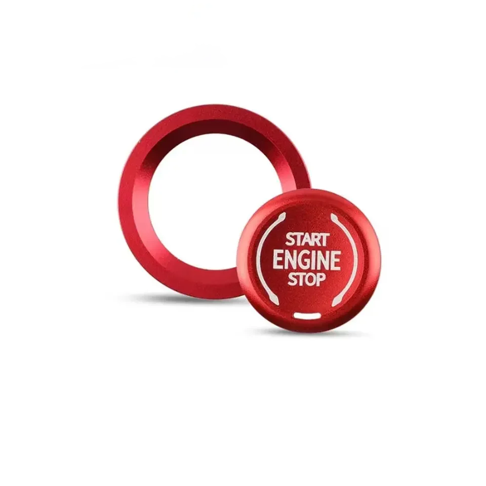 Car Engine Push Start Stop Button Cover Auto Protection Switch Auto Interior One Button Start Button Cover Car Decoration