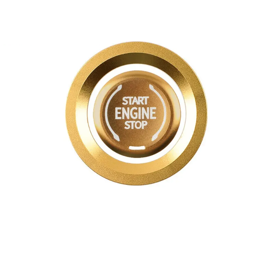 Car Engine Push Start Stop Button Cover Auto Protection Switch Auto Interior One Button Start Button Cover Car Decoration