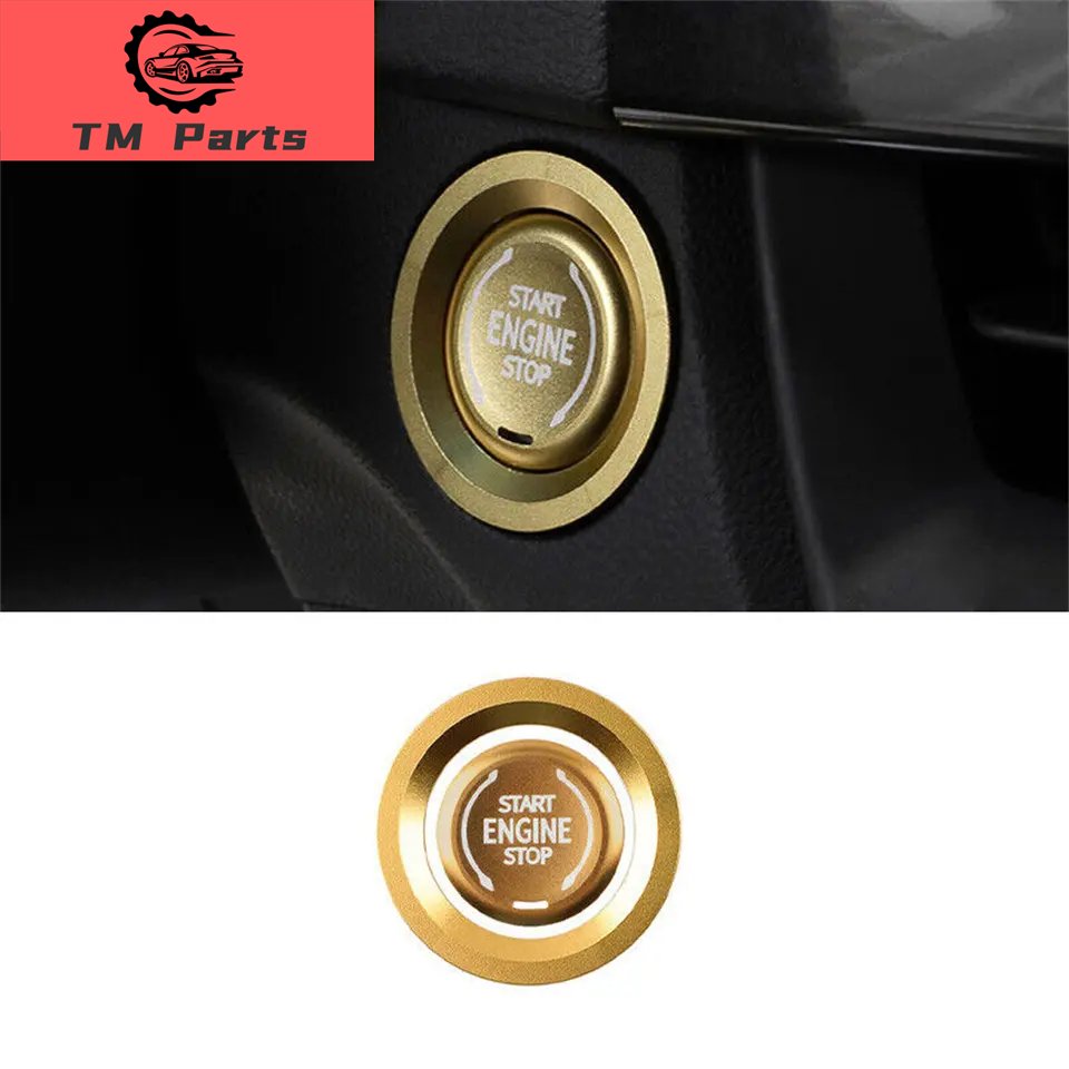 Car Engine Push Start Stop Button Cover Auto Protection Switch Auto Interior One Button Start Button Cover Car Decoration