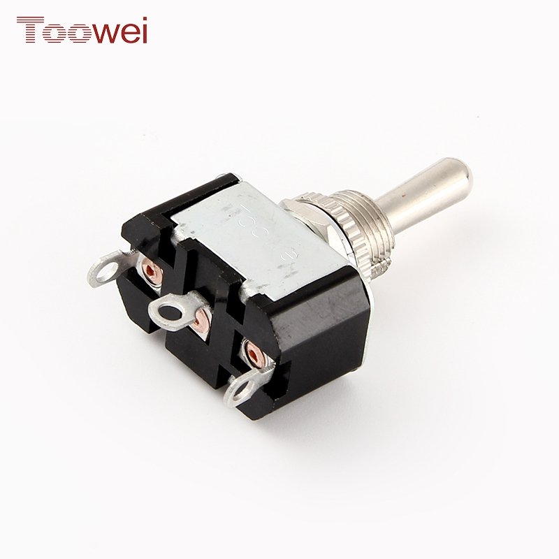 TOOWEI 12v Momentary Toggle Switch Factory Auto Toggle Switch Manufacturer Industrial (on)-off-(on) Toggle Switch Spring Reset