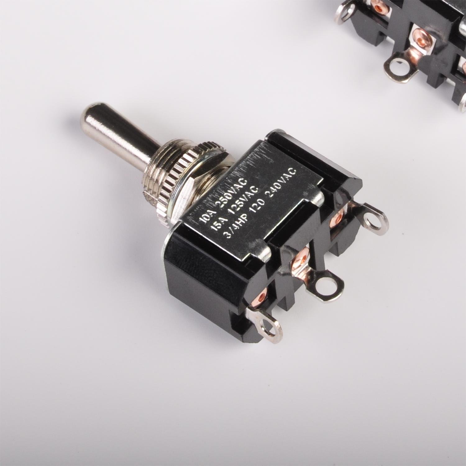 TOOWEI 12v Momentary Toggle Switch Factory Auto Toggle Switch Manufacturer Industrial (on)-off-(on) Toggle Switch Spring Reset