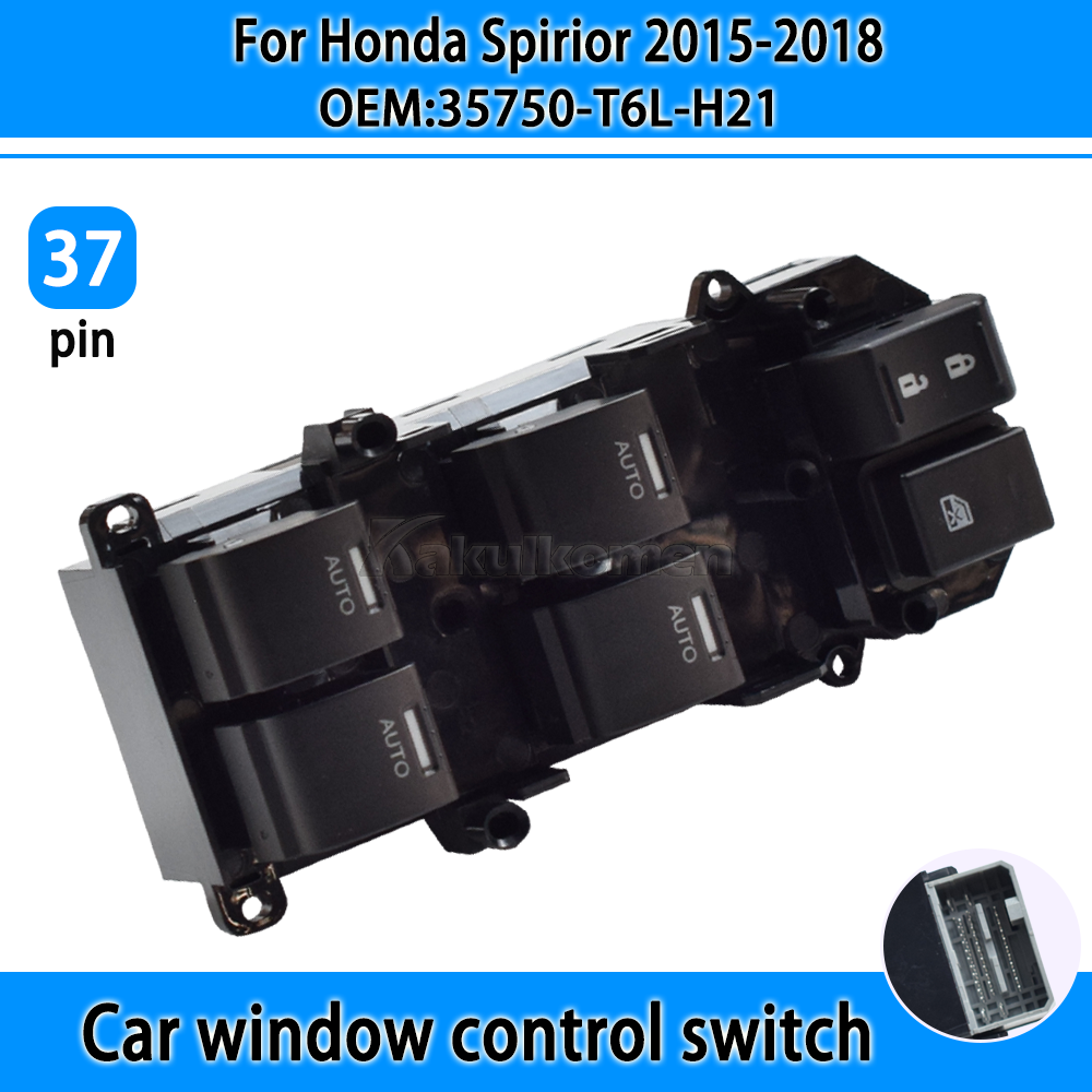 For Honda Spirior 2015-2018 Power Window Control Switch Lifting Door Lock 37Pins 35750-T6L-H21 New Plastic Car Parts Accessories
