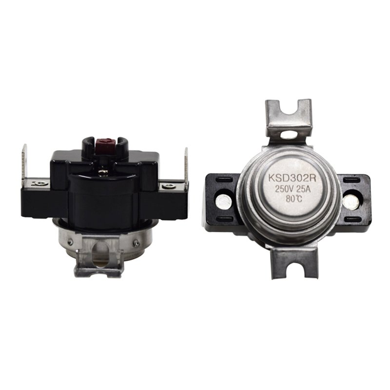 Factory Supply High Standard Temperature Regulator KSD302 Bimetal Temperature Control Switch 250V 25A