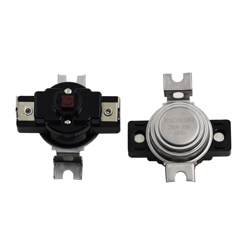 Factory Supply High Standard Temperature Regulator KSD302 Bimetal Temperature Control Switch 250V 25A