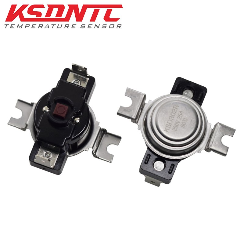 Factory Supply High Standard Temperature Regulator KSD302 Bimetal Temperature Control Switch 250V 25A