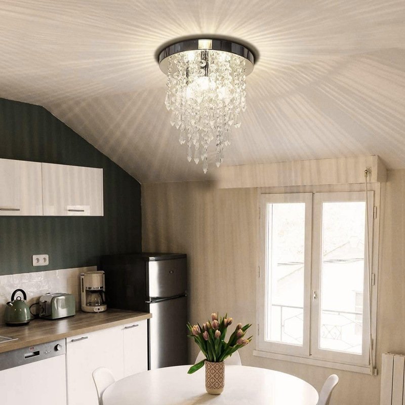 Modern Nordic Decorative Led Chandelier Crystal Ceiling Luxury Lustre Chandelier Light for Hotel Living Room