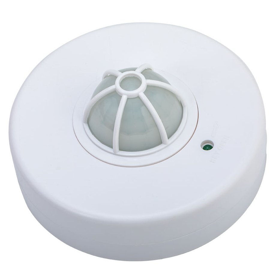 360 Degree Infrared Motion Detector Auto Pir Sensor for Human Move Detection Controls Light Switches for Indoor Outdoor Use