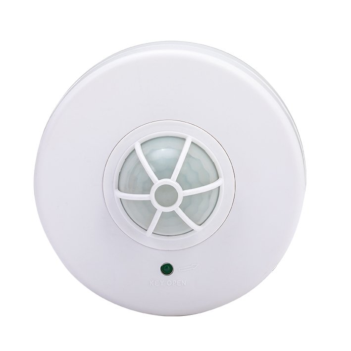 360 Degree Infrared Motion Detector Auto Pir Sensor for Human Move Detection Controls Light Switches for Indoor Outdoor Use
