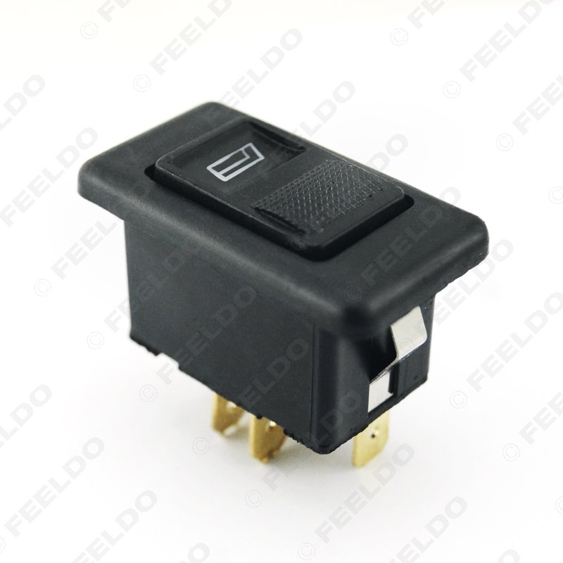 Universal 5pins Electromobile Power Window Switch 12V/24V 20A with Illumination Indicator