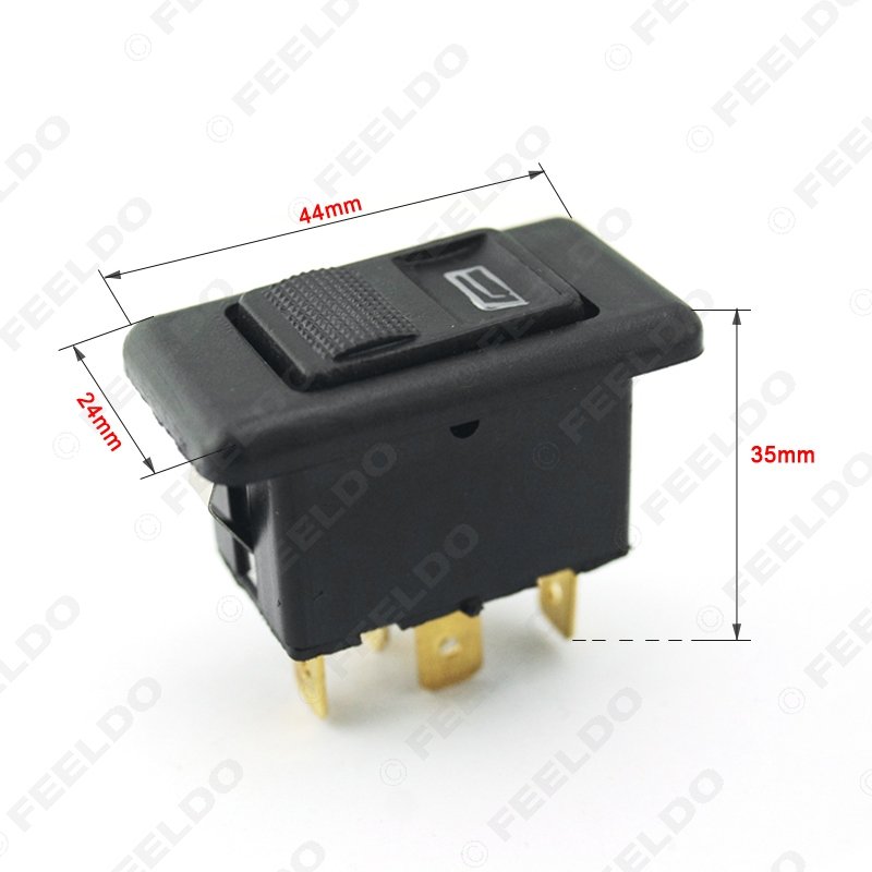 Universal 5pins Electromobile Power Window Switch 12V/24V 20A with Illumination Indicator