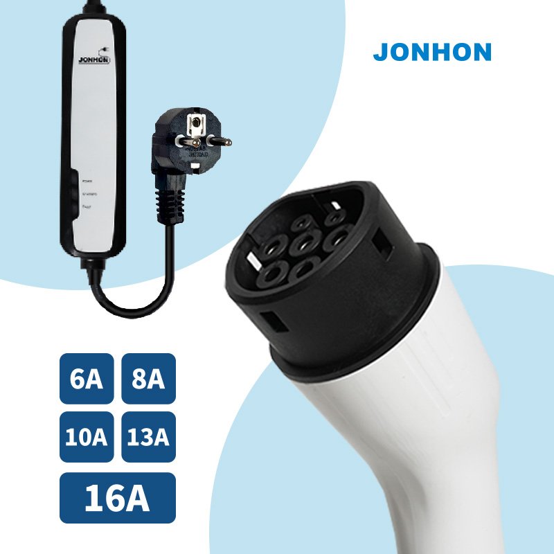 New Condition Portable Home Charging EV Connector Plug Switch Current 6A 8A 10A 13A 16A 32A NEV Parts & Accessories