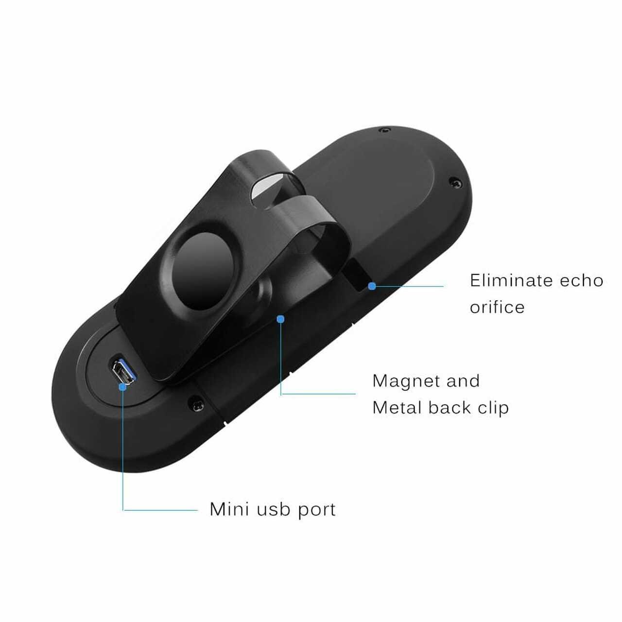2024 New Design Multipoint Speaker Phone Bluetooth Hands Free Kit USB Mini Auto 5.0 Handsfree Car Kit Music Fm Transmitter