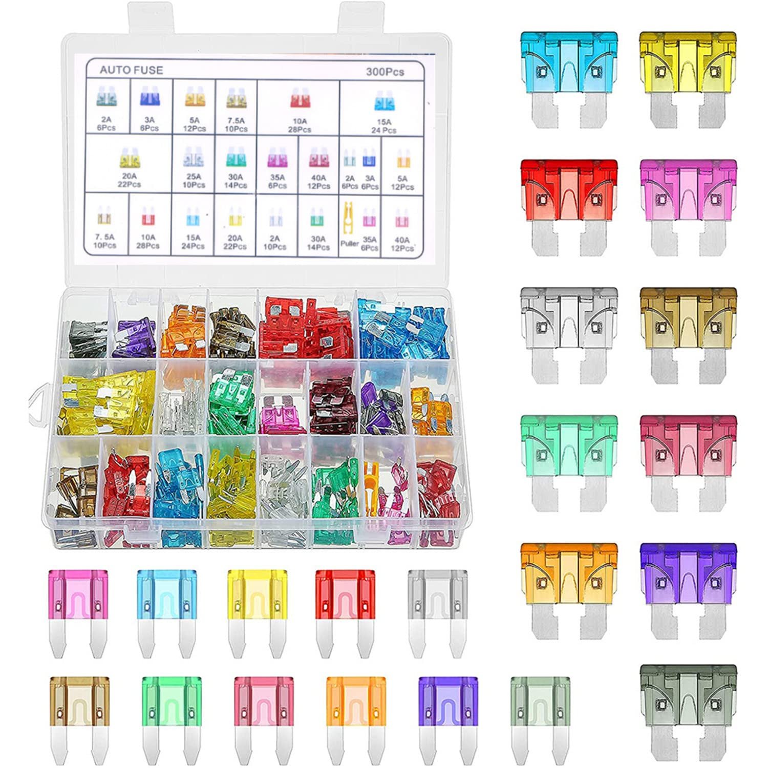 Car Fuse Adding a Circuit F Blade, Accessories Manual Truck Marine 300pcs Automotive Control Film I Bluetooth 32v Car Fuse