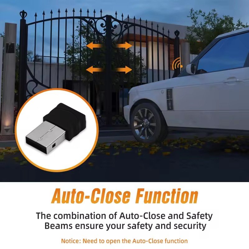 Security Barrier Gate Turnstile Garage Swing Sliding Door Gate Opener Use Car Blue Tooth Receiver USB RF Transmitter Kit