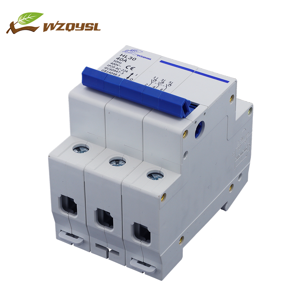 WZQYSL Hot Sale 4 Phase Isolating Switch Breaker Type of Isolator Main Electrical Auto Switch HL30-100 4P 200A Change Over MCB