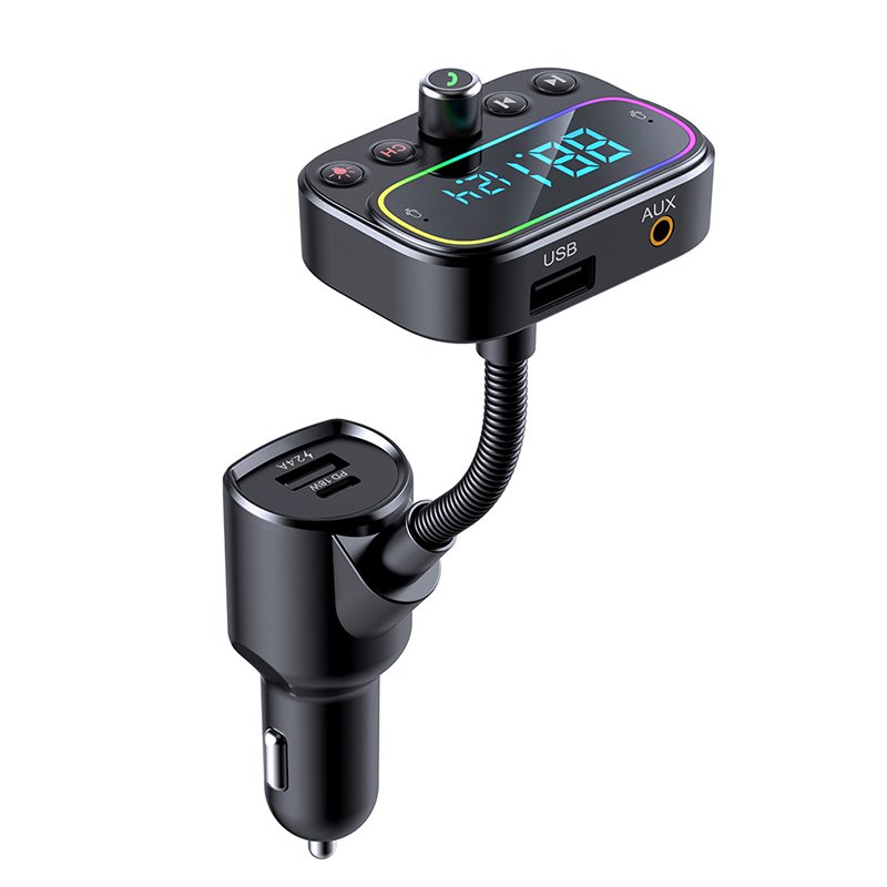 Best Seller Wireless Car Kit Music Player with 2.0" LCD Display BT 5.0 FM Transmitter for Car