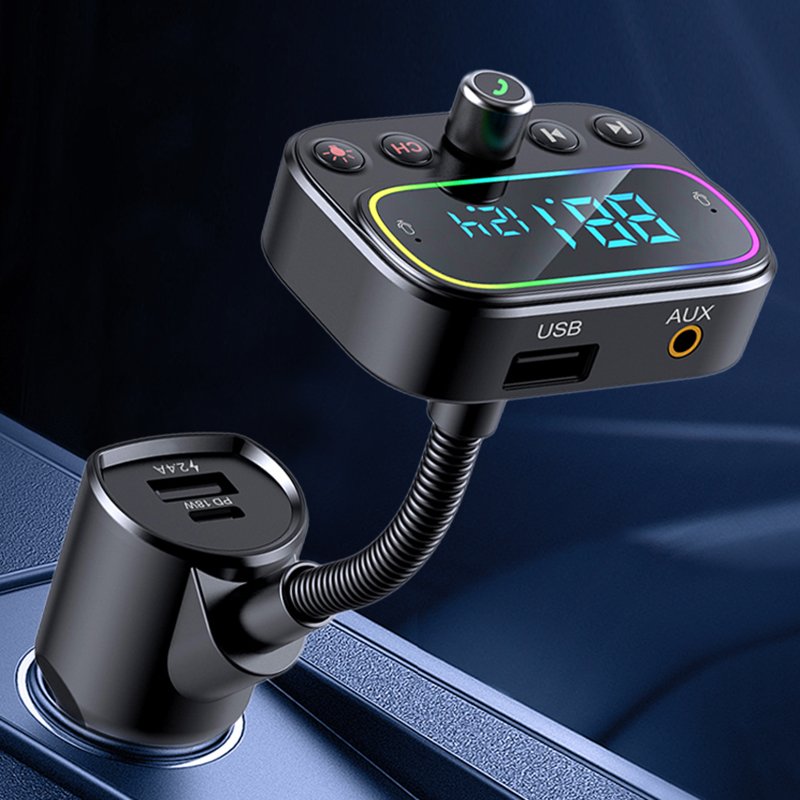 Best Seller Wireless Car Kit Music Player with 2.0" LCD Display BT 5.0 FM Transmitter for Car
