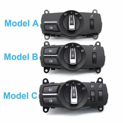 For BMW 5 6 7 X3 X4 Headlight Accessory 12V ABS Plastic Window Lifter Switch for Series F01 F02 F04 61316803965