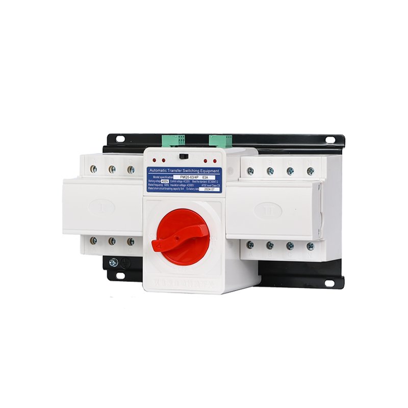 ATS Q Type High-quality Micro Circuit Breaker Dual Power Automatic Transfer Switch 4P 63A Changeover Switch ATS
