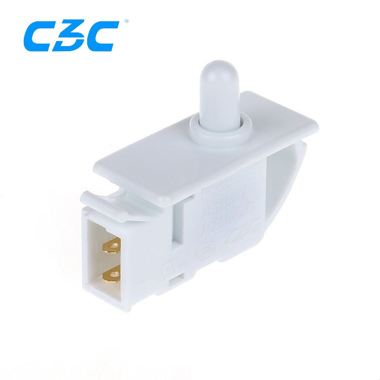2024 NEW Ac 5a 250v Ac White Replacement Fridge Part Kitchen Refrigerator Parts Refrigerator Door Lamp Light Switch