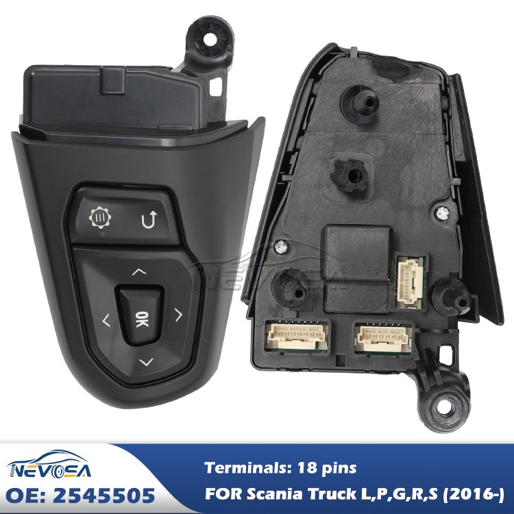Nevosa 2545505 2673059 RH Steering Wheel Audio Control Switch Module for SCANIA L P G R S-series 2016