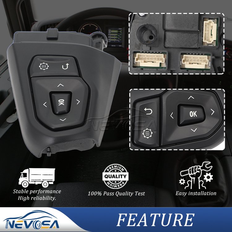 Nevosa 2545505 2673059 RH Steering Wheel Audio Control Switch Module for SCANIA L P G R S-series 2016