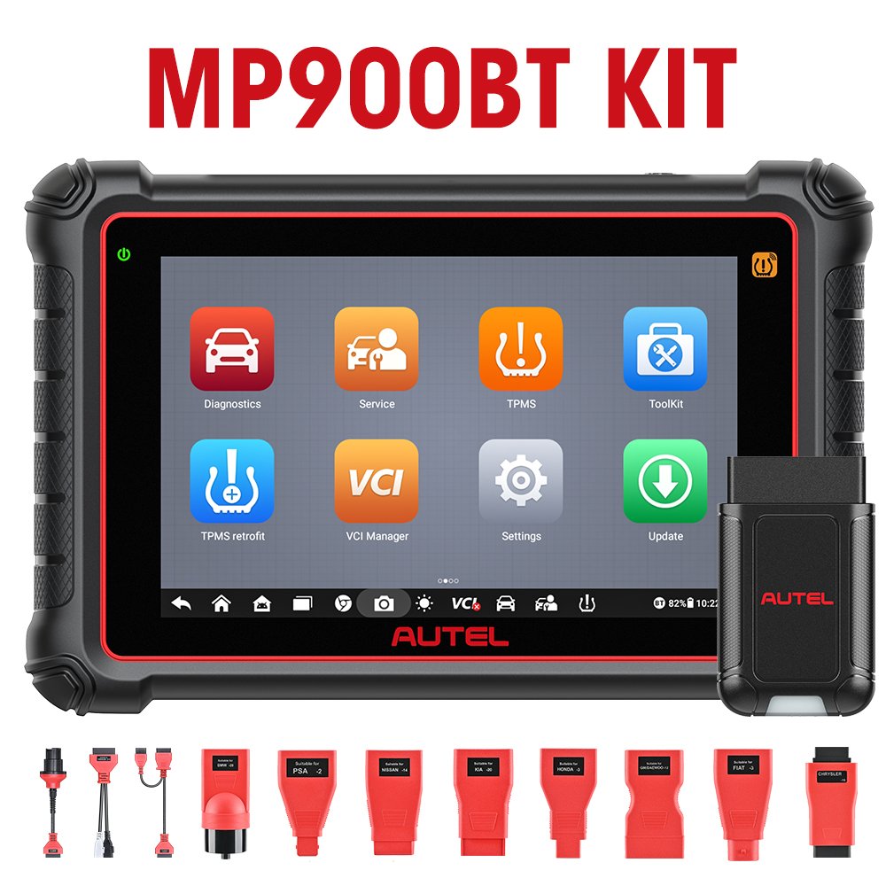 Original autel MaxiPRO MP900-BT KIT Automotive Diagnostic Tool Car Code Reader Diagnostic Tool Bidirectional Scan for All Cars