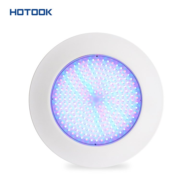 HOTOOK 1.5/2Inch Ultra-Thin Resin Filled IP68 RGB LED Pool Lights DC 12V PC Remote Control Spa Underwater Swimming Pool Lighting