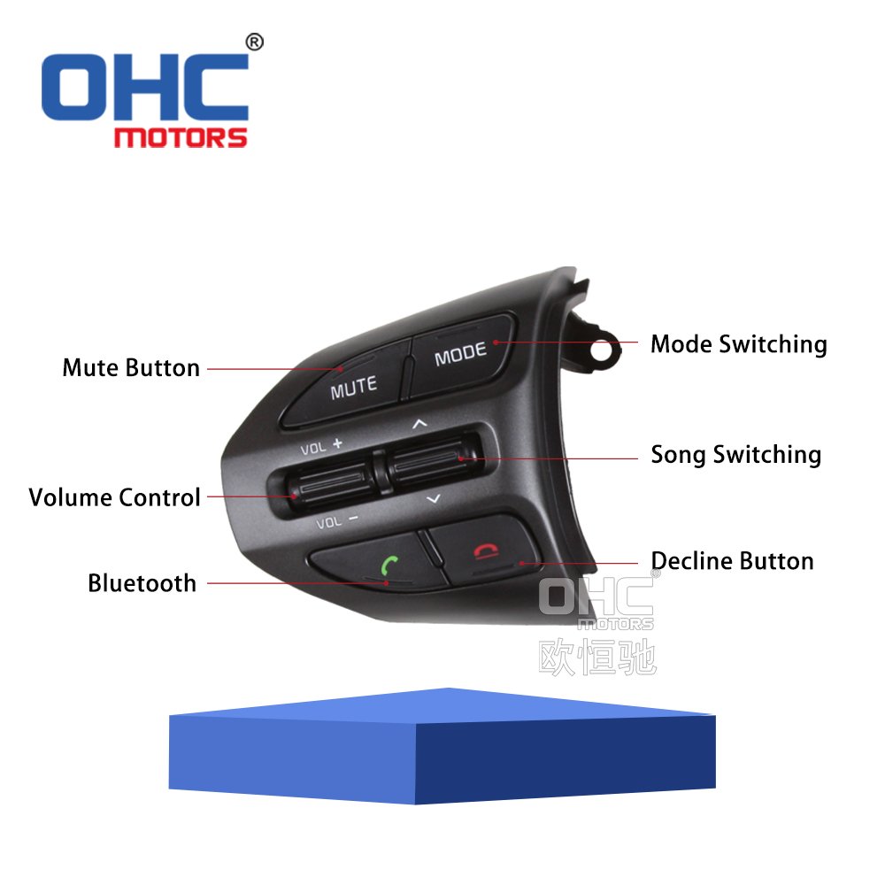 Steering Wheel Remote Control Switch for KIA K2 RIO 2017 to 2022 Car Steering Wheel Cruise Control Audio Switches