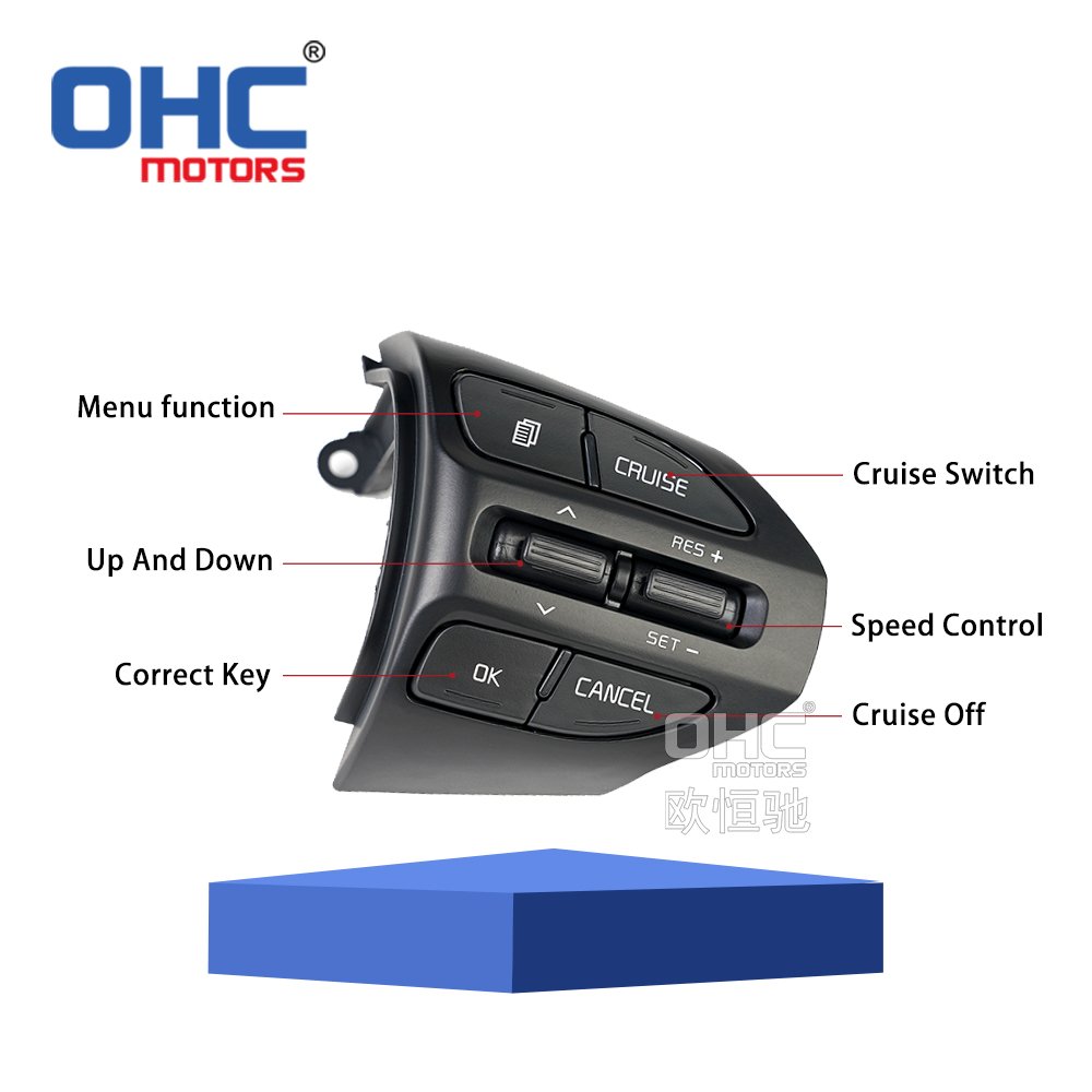 Steering Wheel Remote Control Switch for KIA K2 RIO 2017 to 2022 Car Steering Wheel Cruise Control Audio Switches