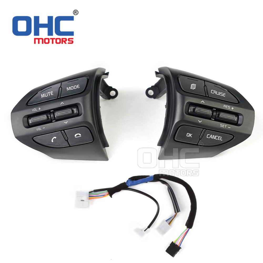 Steering Wheel Remote Control Switch for KIA K2 RIO 2017 to 2022 Car Steering Wheel Cruise Control Audio Switches