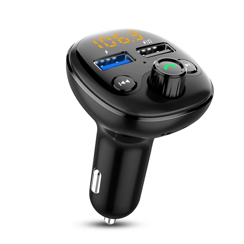 Wireless In-Car FM Transmitter Radio Adapter with MP3 Player Car Kit Handsfree Call Car Charger