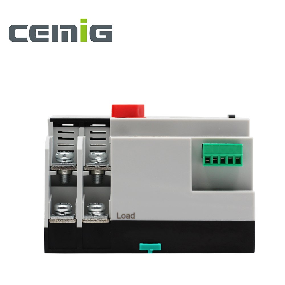 CEMIG ATS SMGQ3-63 2P PC Type AC230V Din Rail Dual-Power Auto Transfer Switch Manual Auto Operation for Grid/Generator