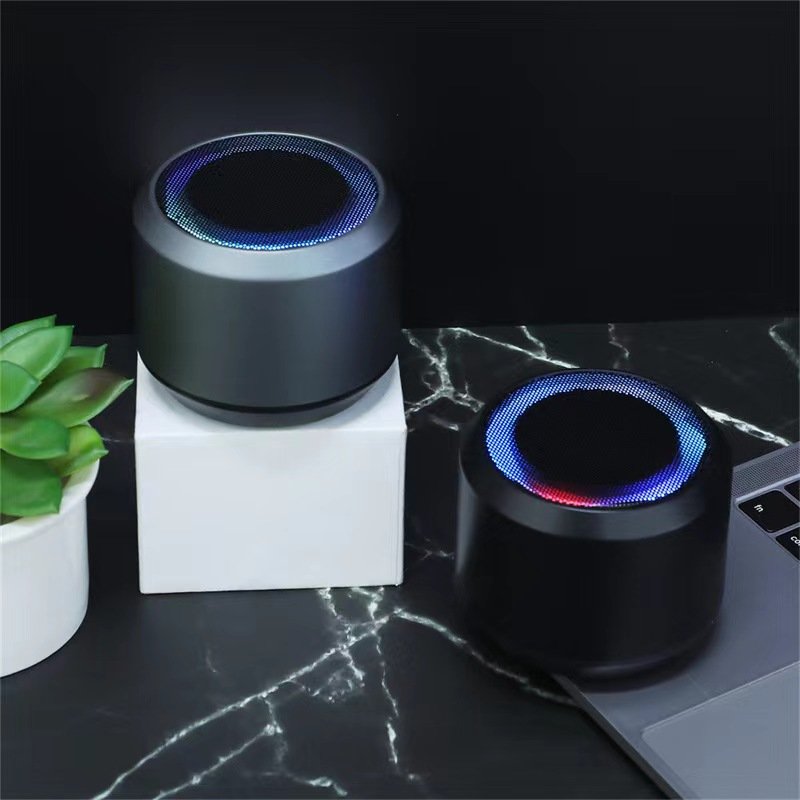 2023 Customizable Wireless Bluetooth round Audio Speaker with USB Charger Promotional