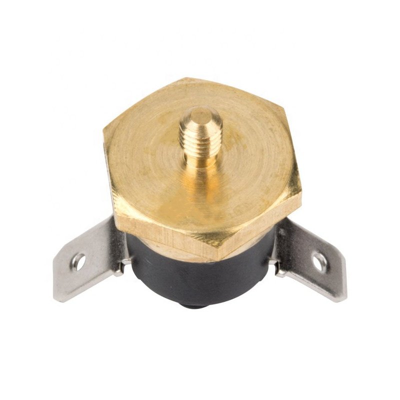 Dual Pin 90C Copper Bimetal Electric Radiator Cooling Fan M4 Screw KSD301 Auto Reset Thermostat Grounding Switch Protector
