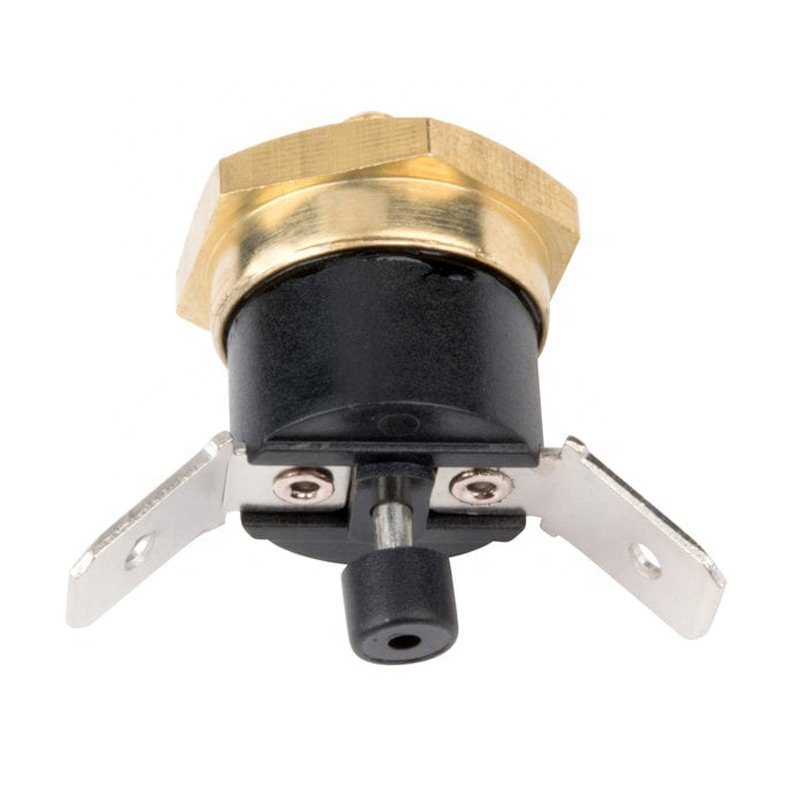 Dual Pin 90C Copper Bimetal Electric Radiator Cooling Fan M4 Screw KSD301 Auto Reset Thermostat Grounding Switch Protector