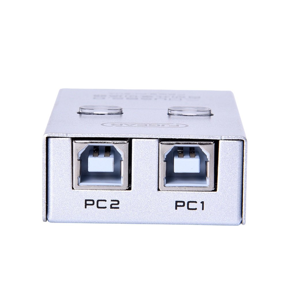 FJ-2UA(small Packing) Fjgear 2 Port Usb Switch Keyboard/hotkey or Push Button Switching Supports Transfer Rates up to 480Mbps