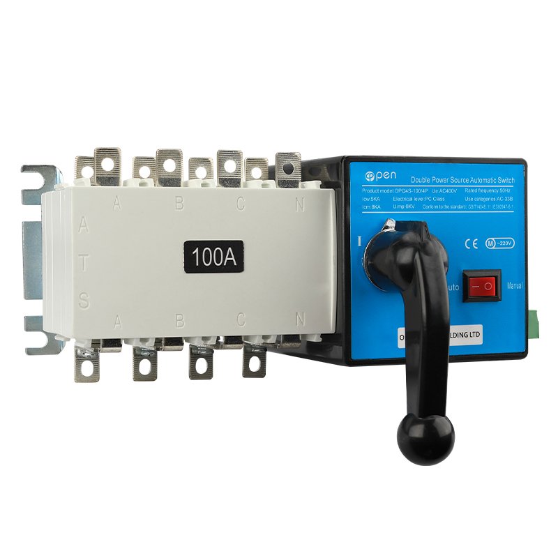 ATS PC Class Automatic Transfer Switch Generator Changeover Switch 3P 4P 160A AC400V Auto or Manual ATS 440V