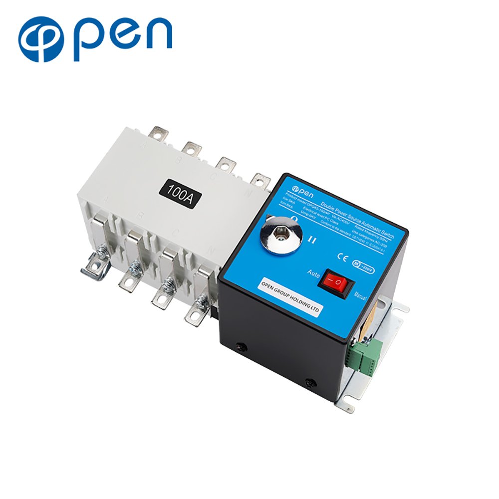 ATS PC Class Automatic Transfer Switch Generator Changeover Switch 3P 4P 160A AC400V Auto or Manual ATS 440V