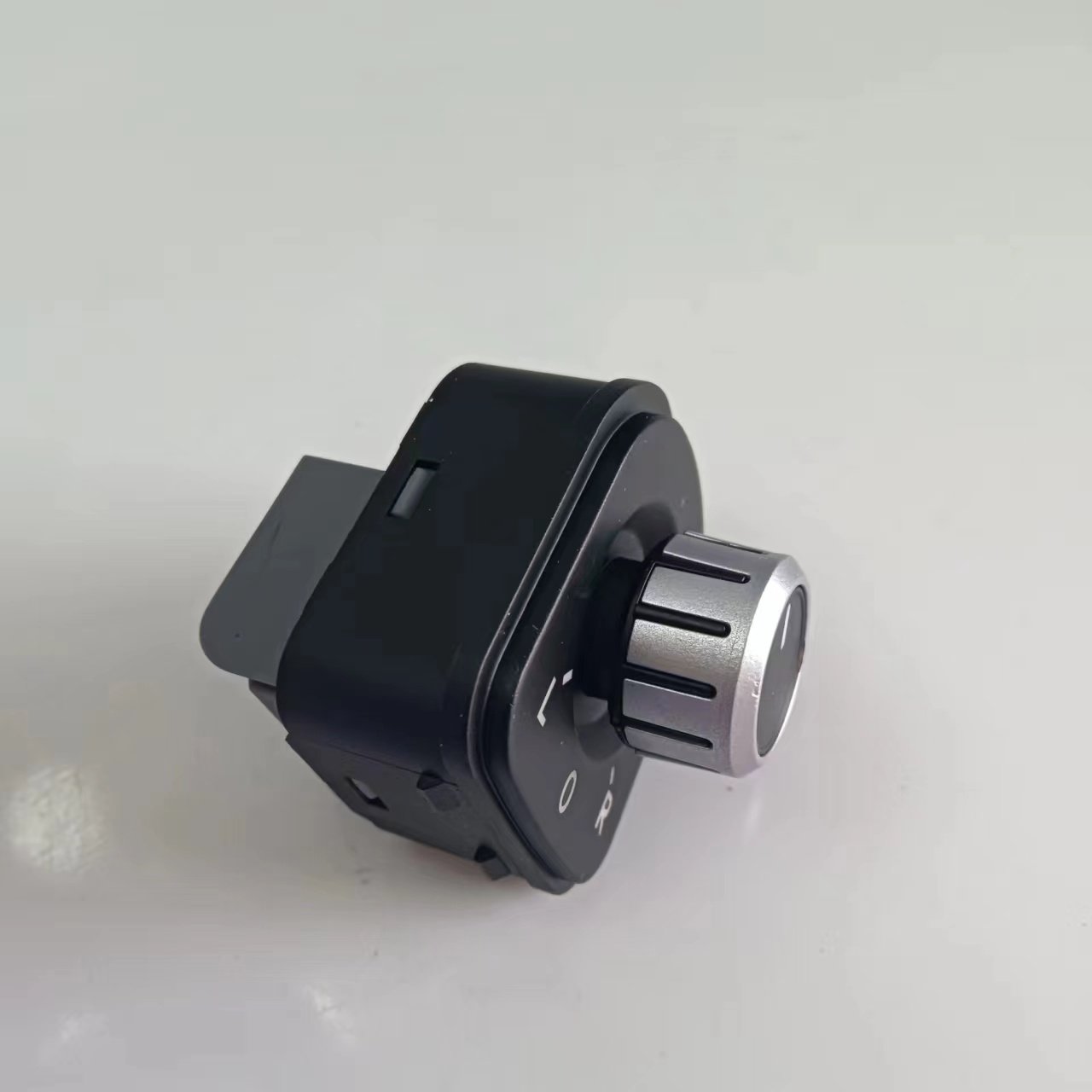 Chrome Power Side Mirror Adjust Switch Knob 5ND959565B Compatible for Jetta MK5 Golf MK5 MK6 Rabbit Eos Passat B6 3C Tiguan