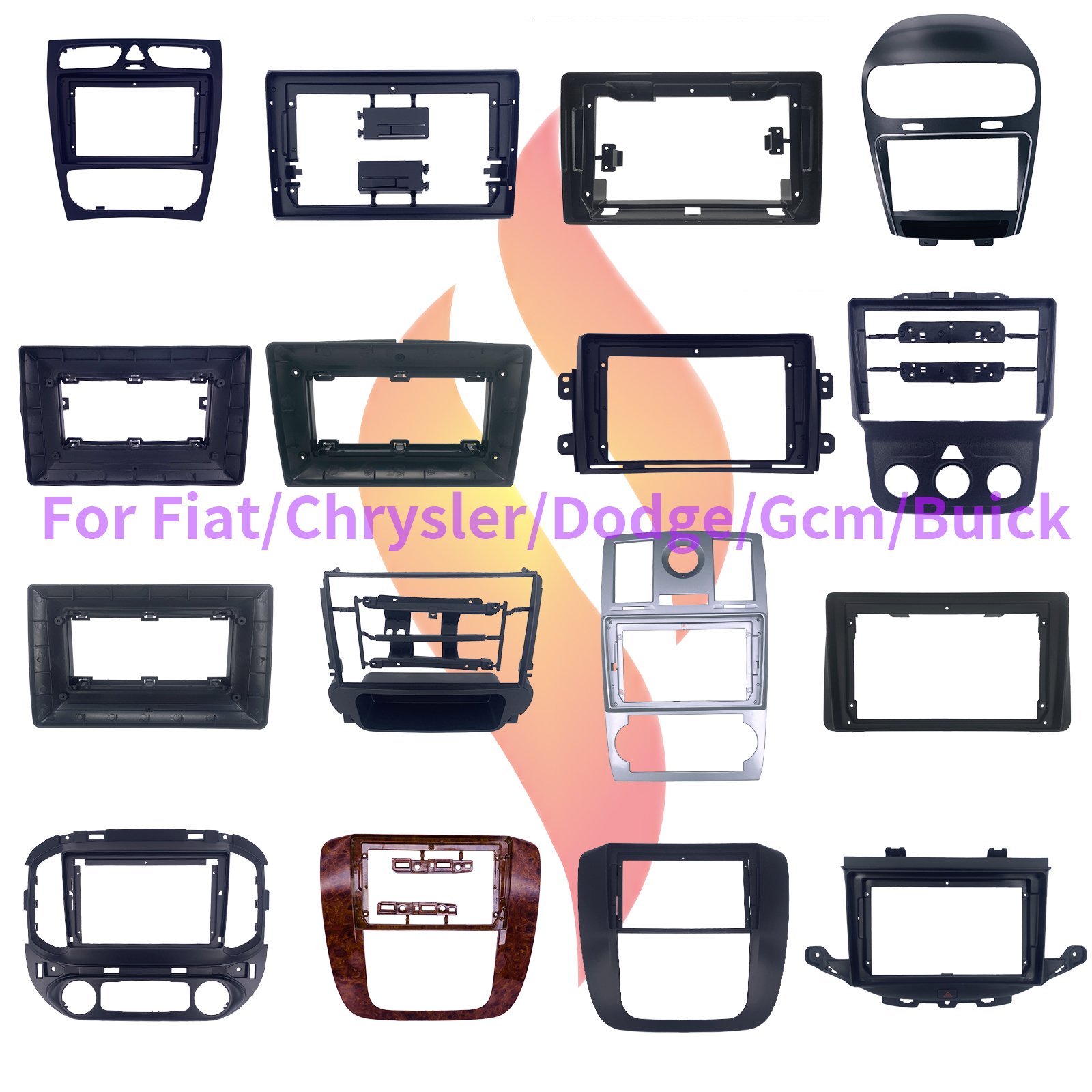 Factory Wholesale Installation Kits 10 Inches Android Car Radio Frame Kit with Wire Harness for Honda Civic 2008-2011