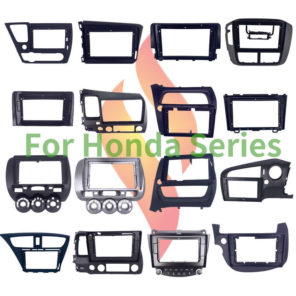 Factory Wholesale Installation Kits 10 Inches Android Car Radio Frame Kit with Wire Harness for Honda Civic 2008-2011